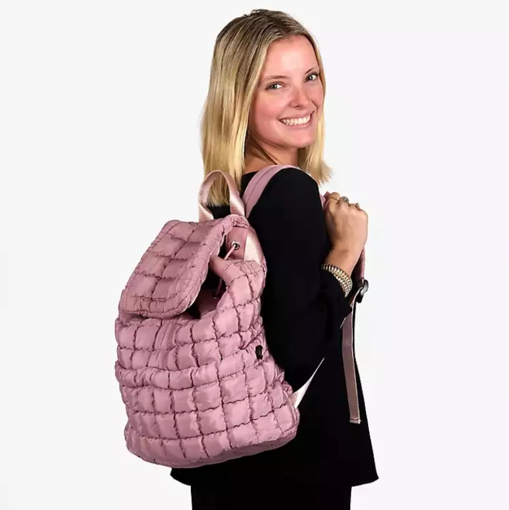 Mauve Quilted Backpack- NWT
